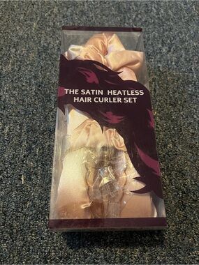 Satin Heatless Hair Curler Set - Blush Pink